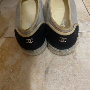 Authentic CHANEL flats CC shoes Size 39